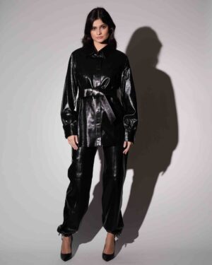 Calça Corda preto shine