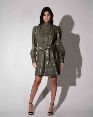 Chemise Chloe Verde Oliva Verniz