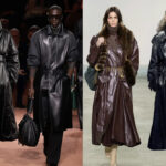 trench coat de couro feminino look inverno elegante